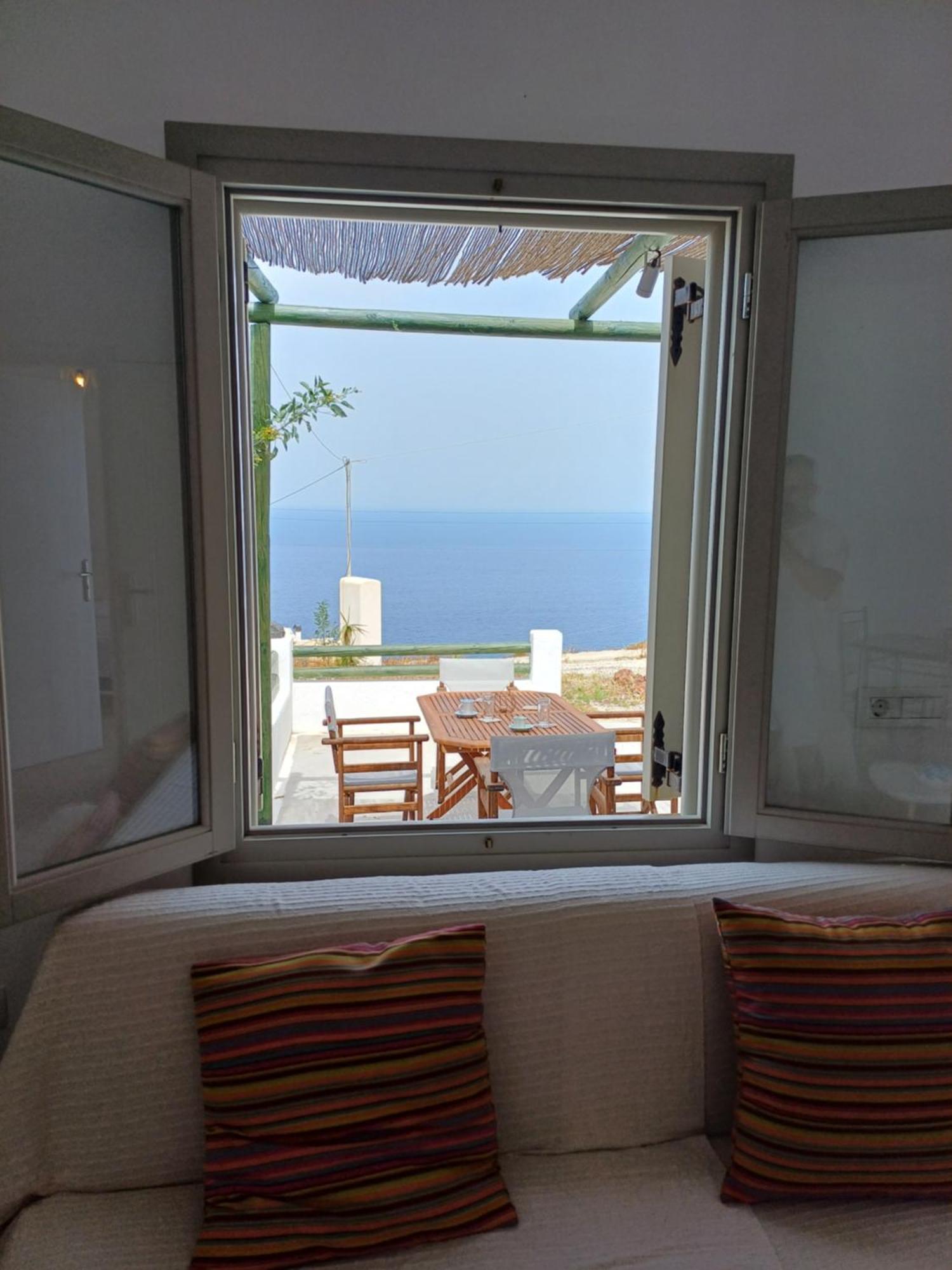 فيلا 'Irene' Cycladic House With Sunrise And Sea View! Foinikiá المظهر الخارجي الصورة