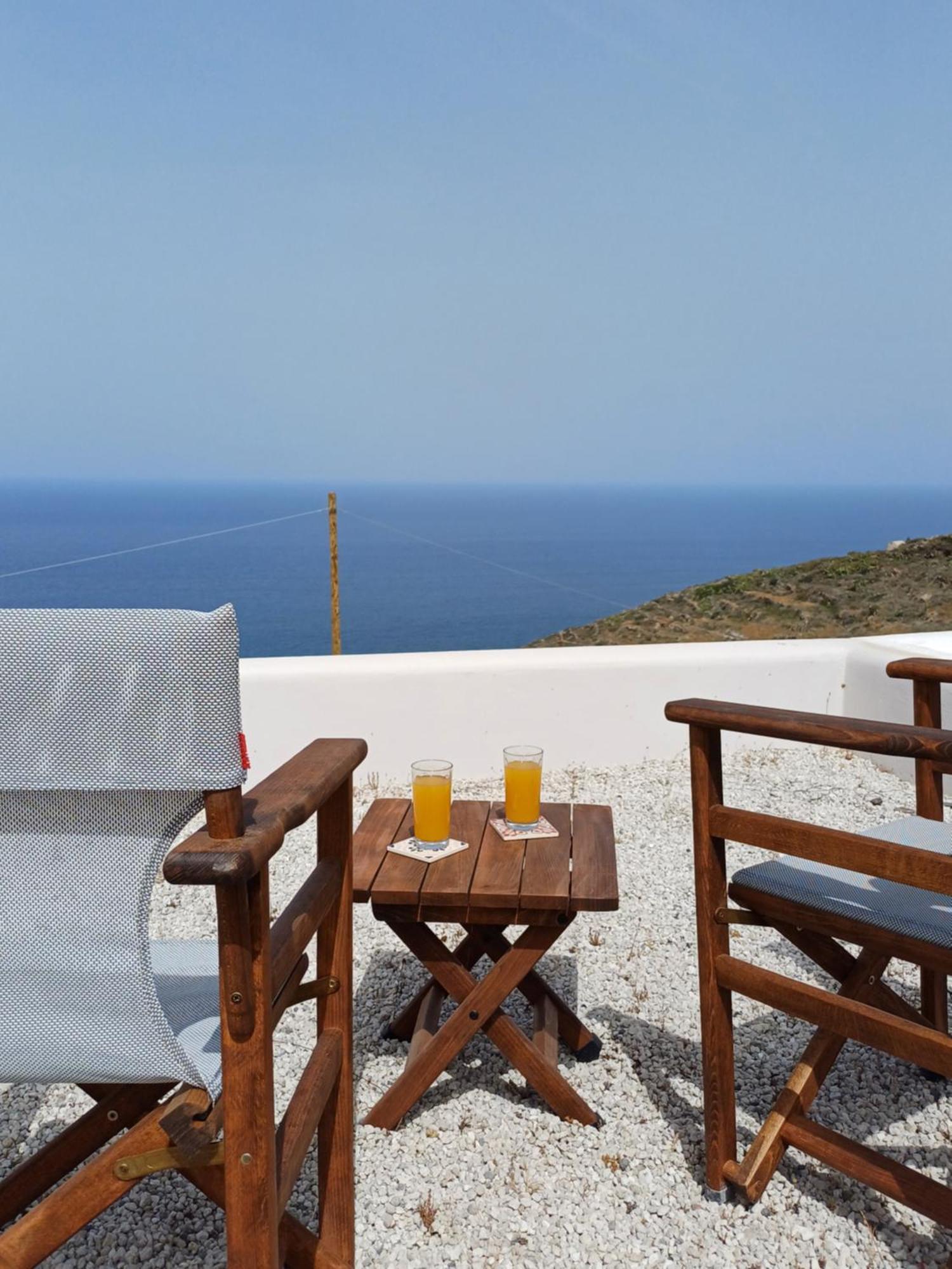 فيلا 'Irene' Cycladic House With Sunrise And Sea View! Foinikiá المظهر الخارجي الصورة